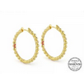 Lauren G. Adams Socialite Hoop Earrings (Gold)